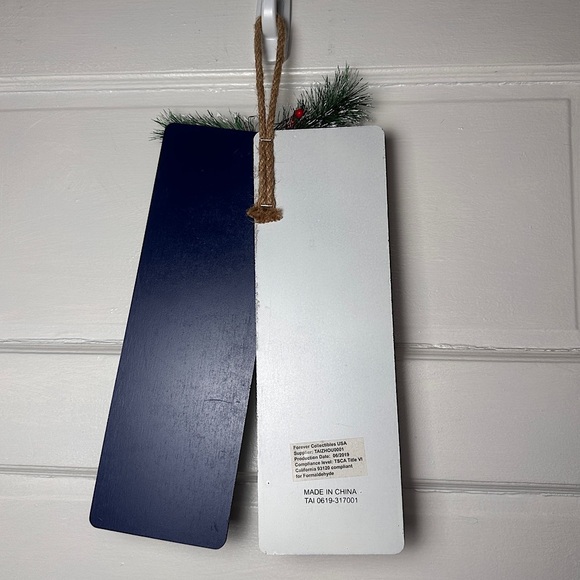 Penn State College Holiday Home Decor Hanging Wood Sign Tis The Season - Picture 4 of 16